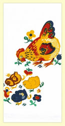 Mama Hen Retro Flour Sack Kitchen Tea Towel-1