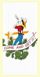 Come And Get It Ranch Retro Flour Sack Kitchen Towel-1