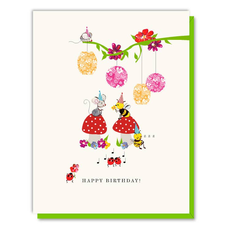 Woodland Party Birthday Card