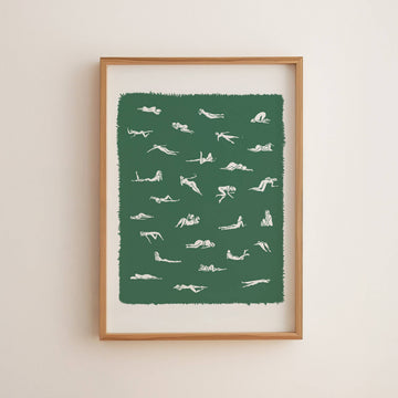 "Ways To Lay In The Grass" Art Print