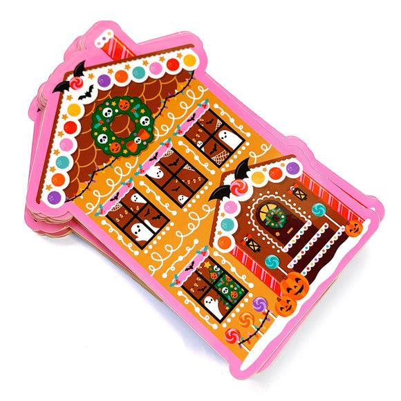 Gingerbread Haunted House Sticker