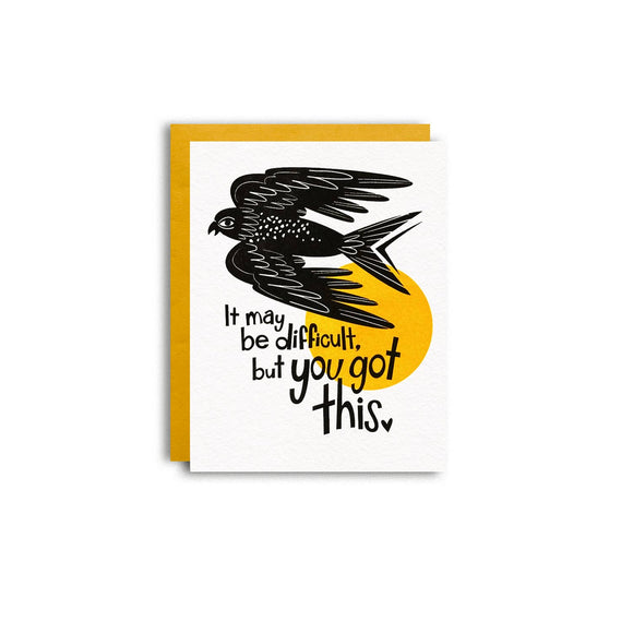 You Got This Bird Encouragement Card