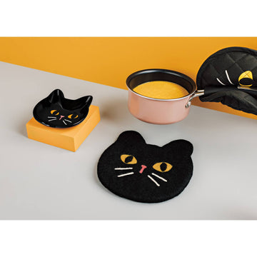 Black Cat Spoon Rest - 0