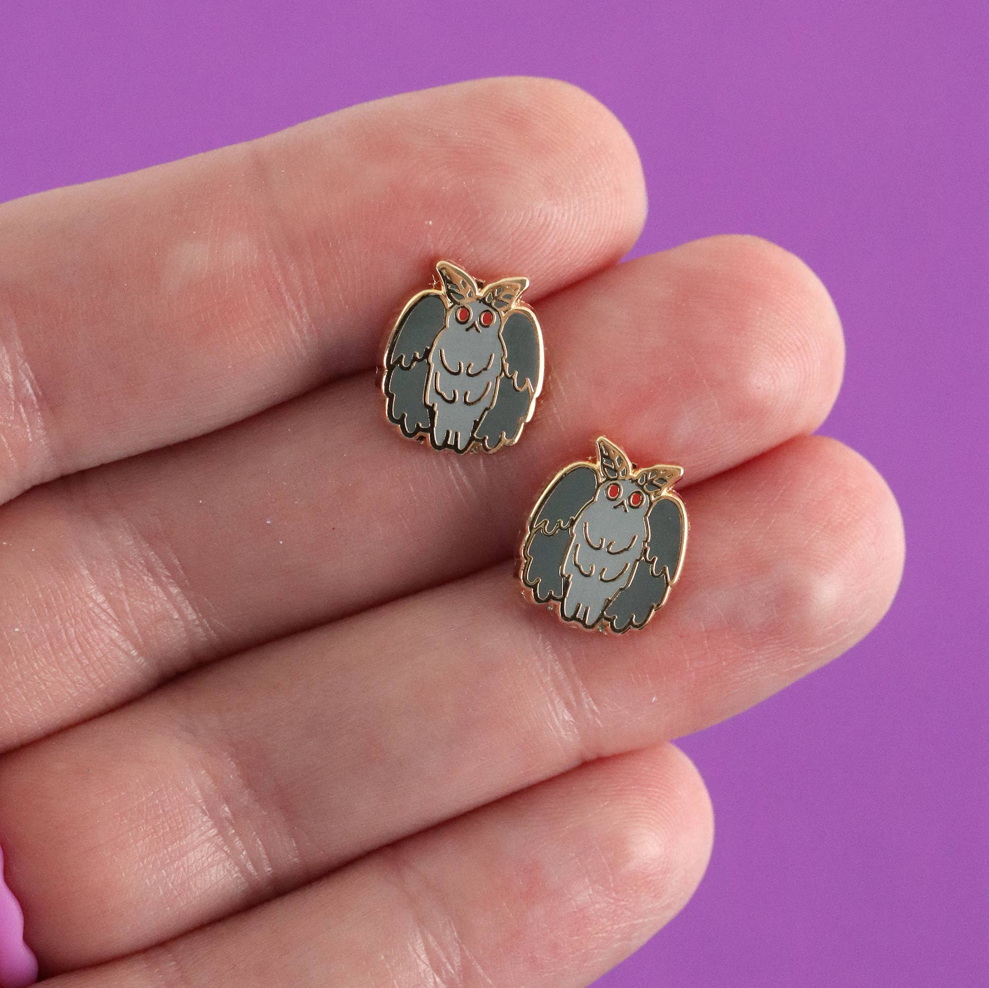 Mothman Earrings