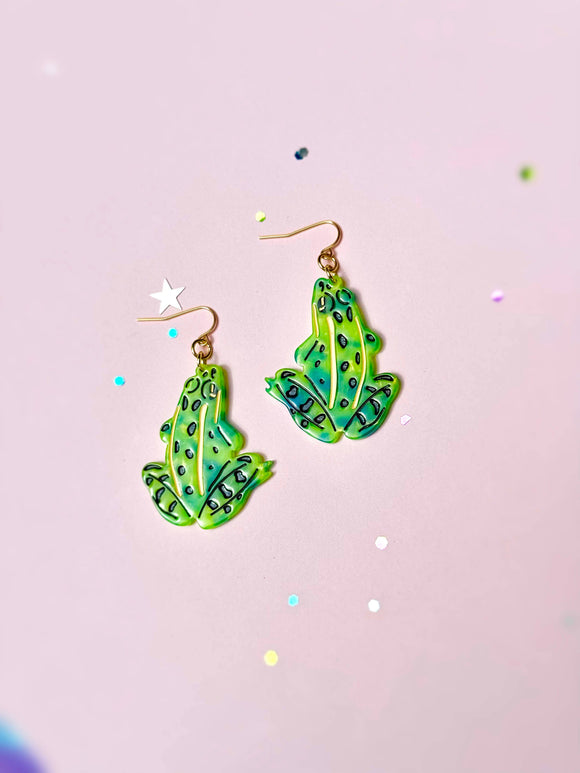 Frog Statement Earrings