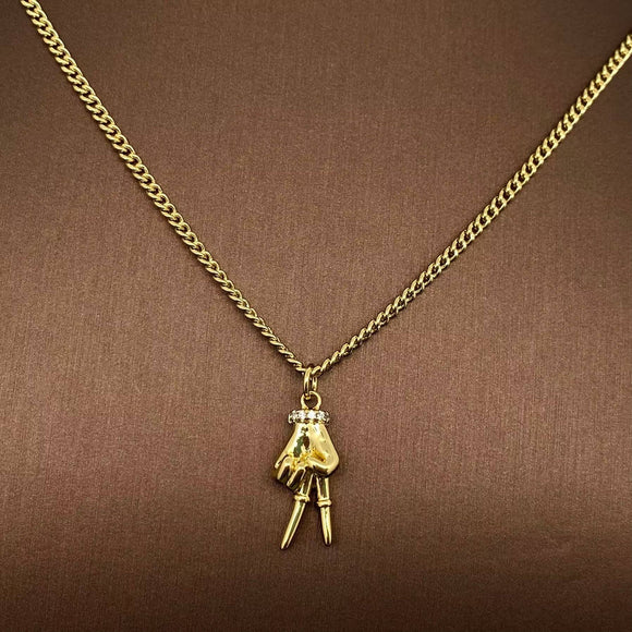 Middle Finger Necklace