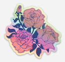 Holographic Roses Sticker-2