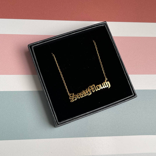 Sass Mouth Word Necklace
