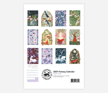 Papio Press Fantasy 2027 Wall Calendar - 0