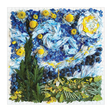 Starry Night Petals 500 Piece Puzzle - 0