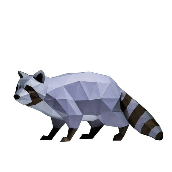 Raccoon 3D PaperCraft Art Kit