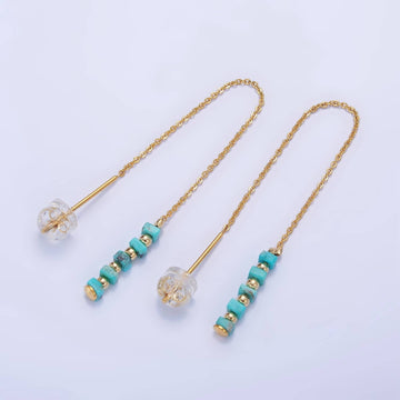 Turquoise Threader Earrings