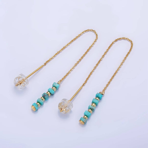 Turquoise Threader Earrings