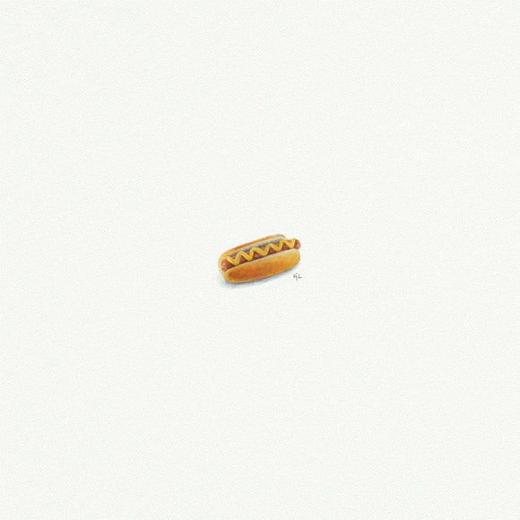 Hot Dog Mini Watercolor Art Print