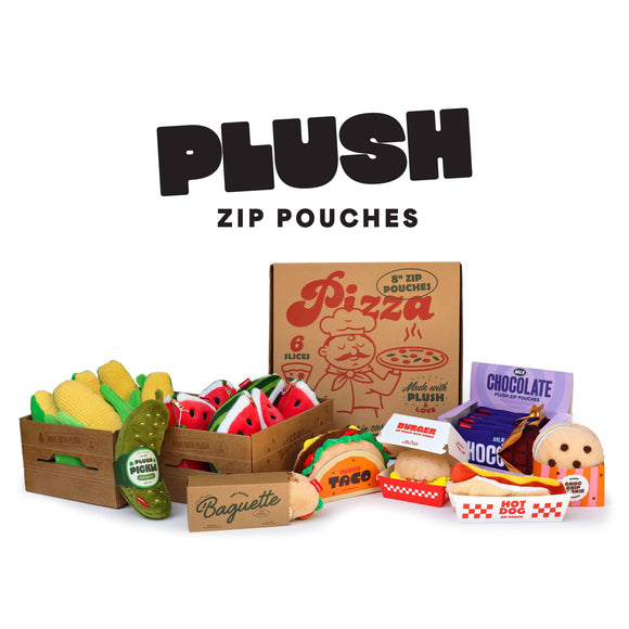 Plush Pickle Zip Pouch