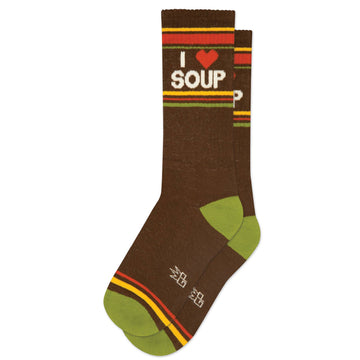 I <3 Soup Gym Crew Socks