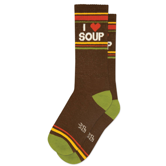 I <3 Soup Gym Crew Socks