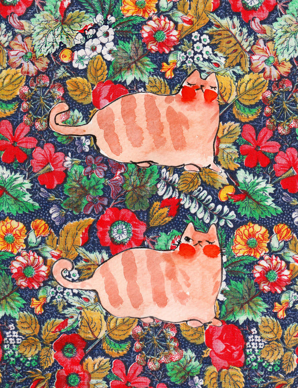 Resting Cat / Taking a Peek Print