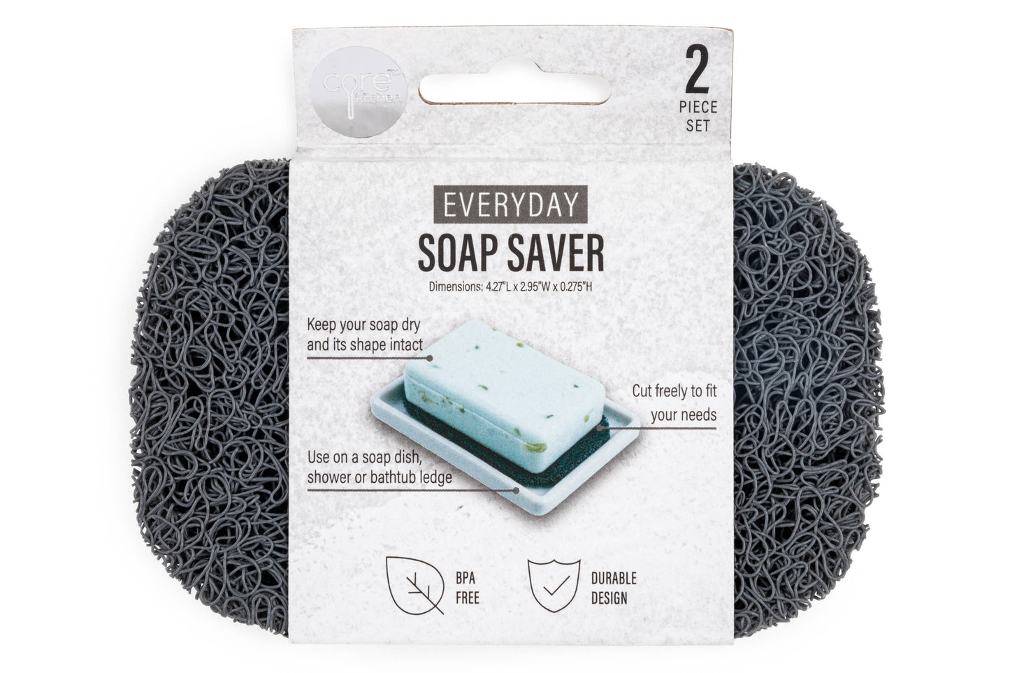 Soap Savers 2pc - Pewter
