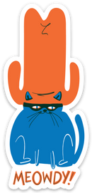 Meowdy Western Cat Sticker-2