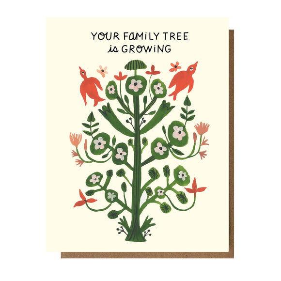 Your Family Tree Is Growing Card