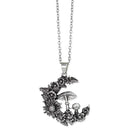 Mushroom Flower Moon Necklace-2