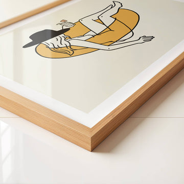 "Float Cowgirl" Western Art Print - 0