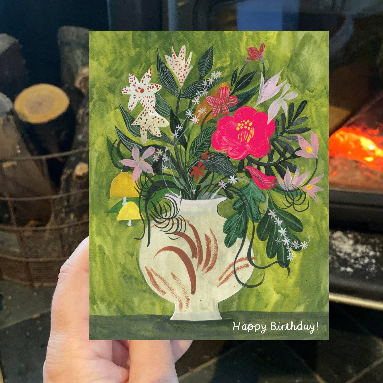 Happy Birthday Wildflowers Card - 0