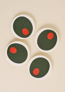 Pimento Olive Coasters - Set of Four-1