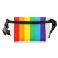 Rainbow Stripe Slim Fanny Pack