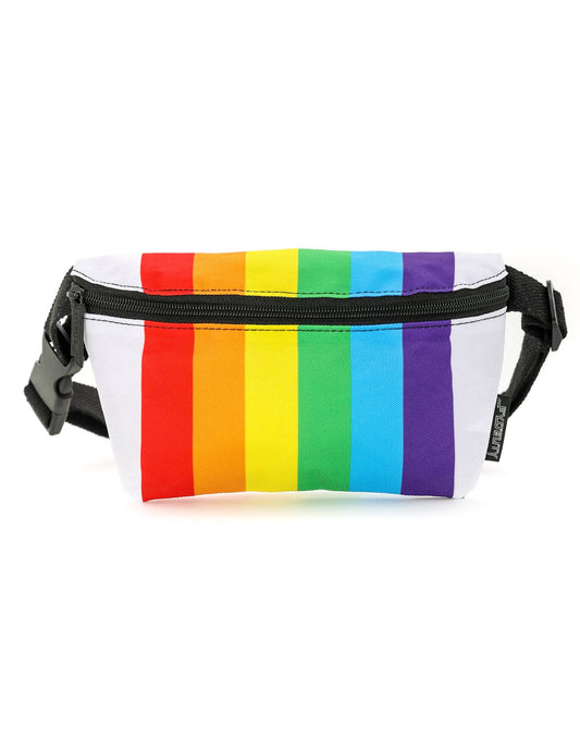 Rainbow Stripe Slim Fanny Pack