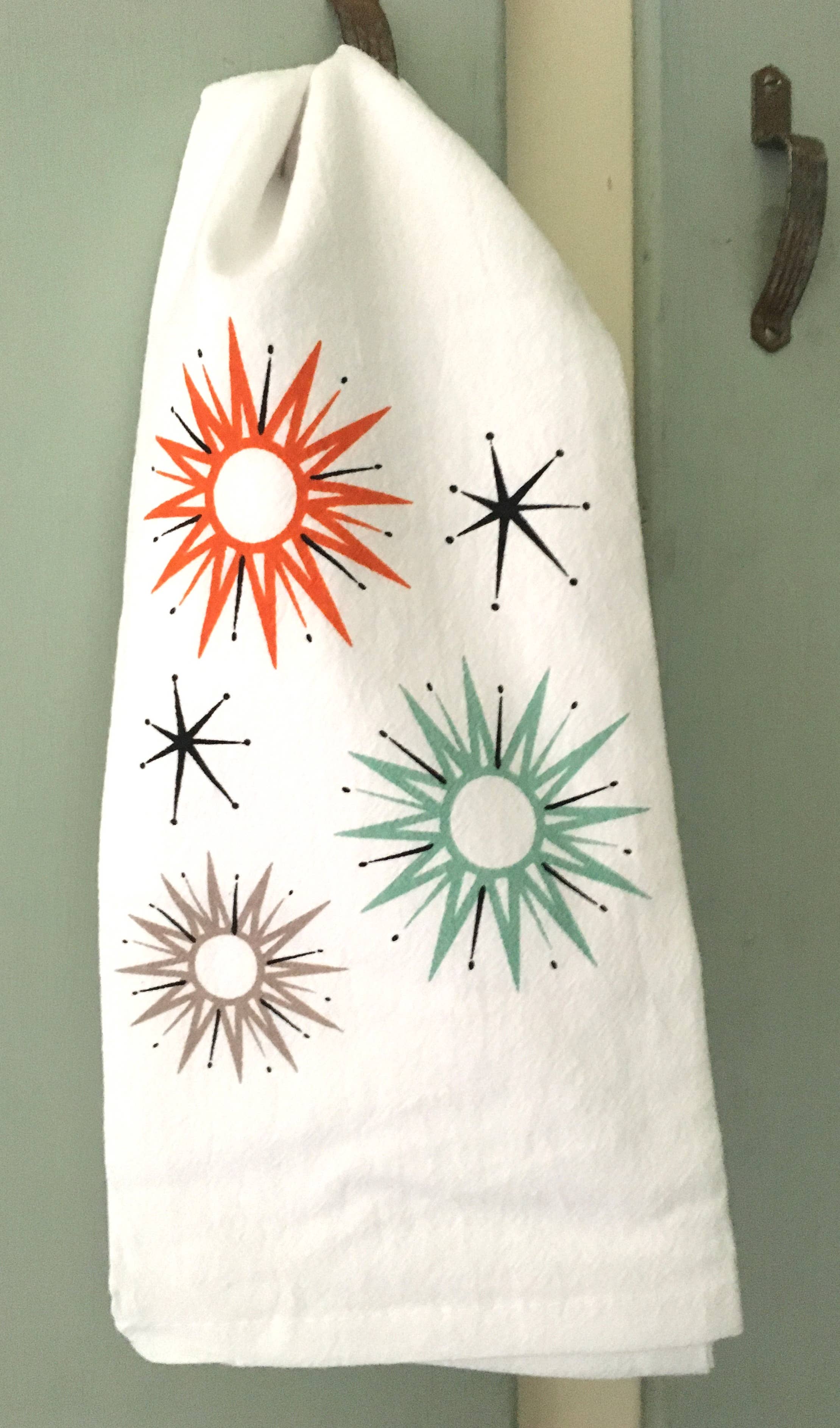 Starburst Retro Kitchen Towel - 0