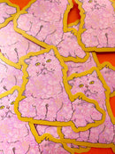 Pink Floral Cat Sticker-3
