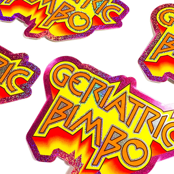 Geriatric Bimbo Retro Sticker