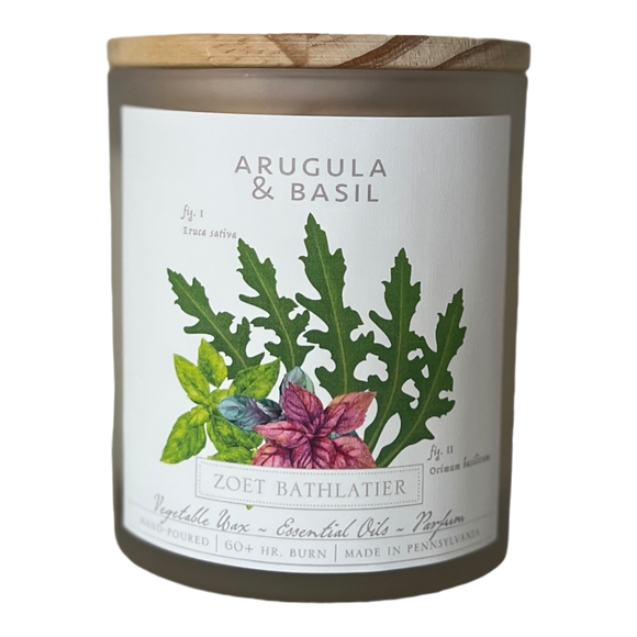 Arugula & Basil Zoet Bathlatier Candle