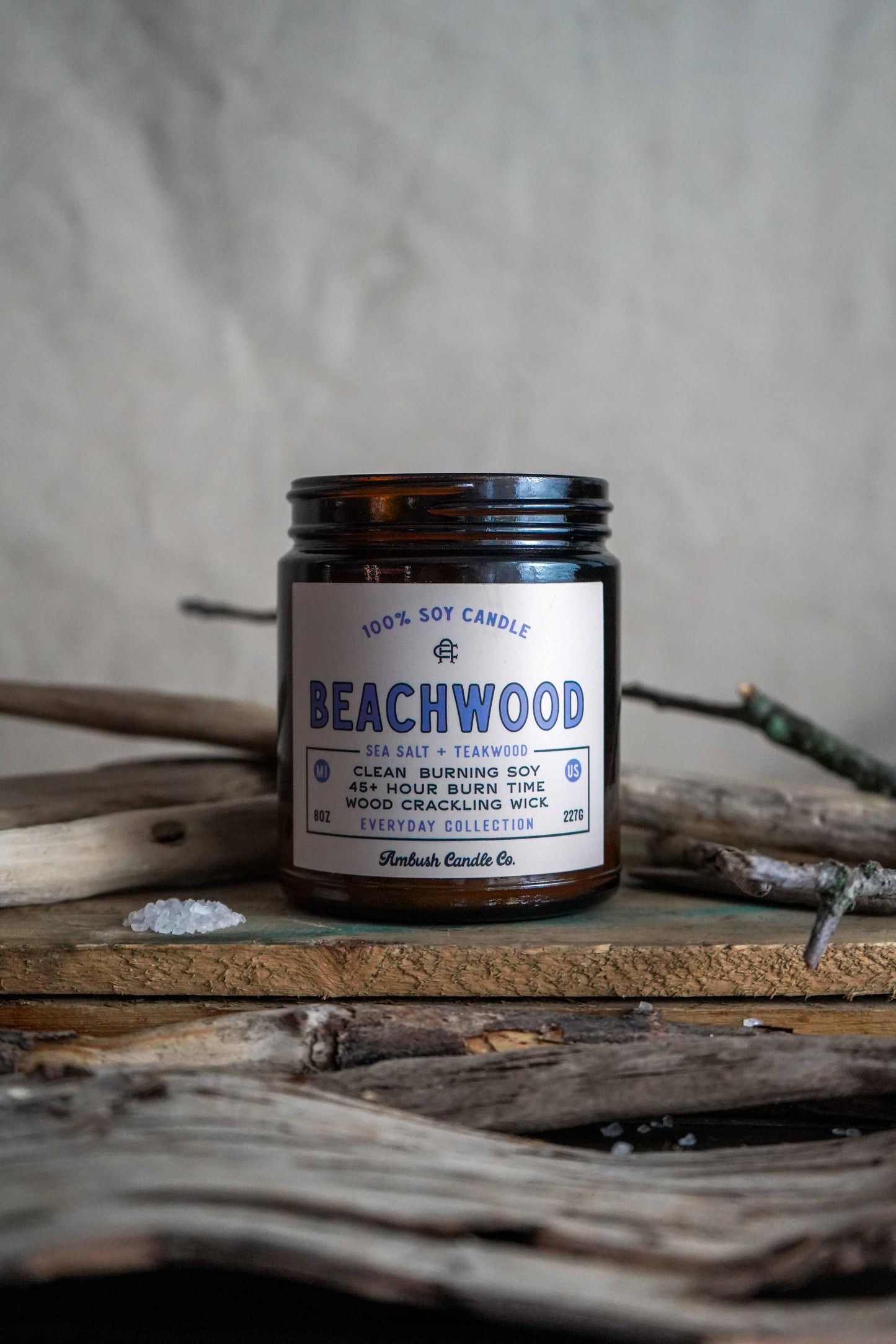 Beachwood | Sea Salt + Teakwood Candle