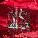 Ghost Mushrooms in the Snow Glass Mug-1