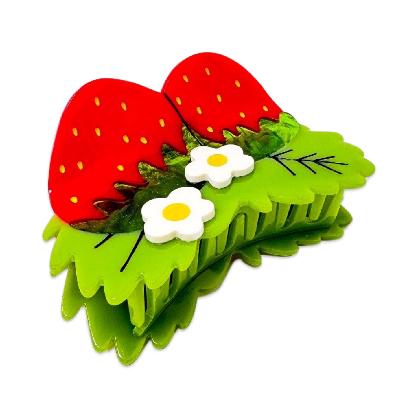 Strawberries and Flowers Jenny Lemons Hair Claw