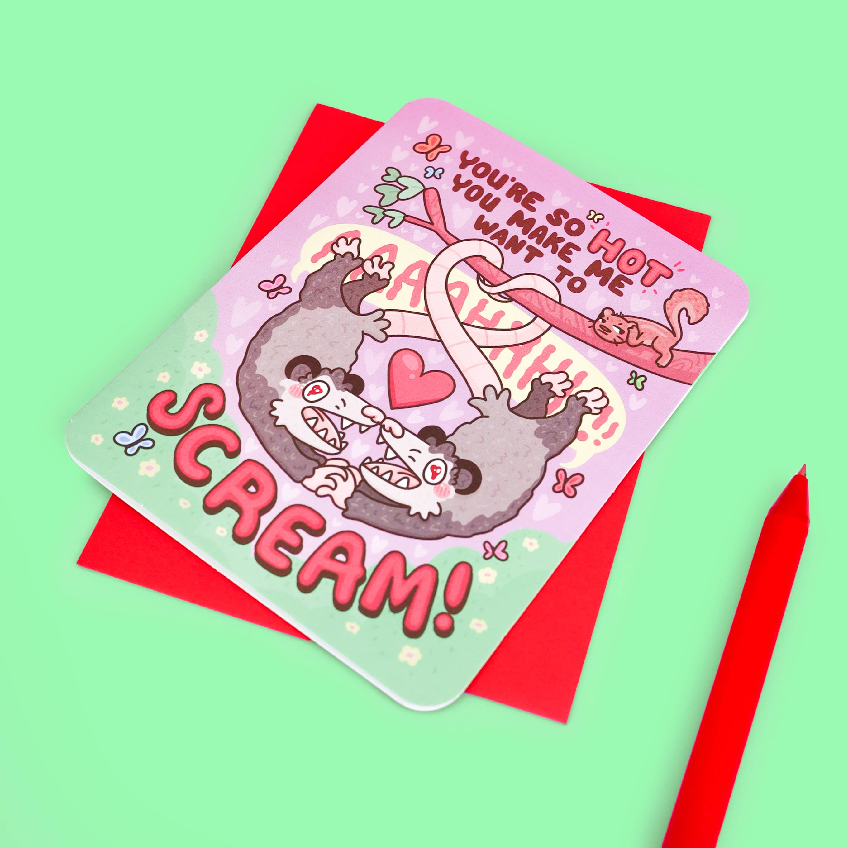 You're So Hot Opossum Card - 0