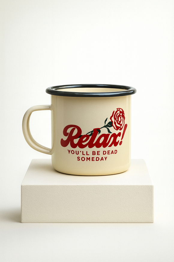 Relax! Enamel Mug