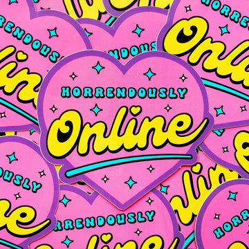 Horrendously Online Heart Sticker