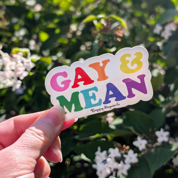 Gay & Mean Sticker