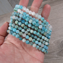 Gemstone Round Bead Bracelets-13