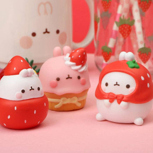 Molang Strawberry Party Blind Box Figure