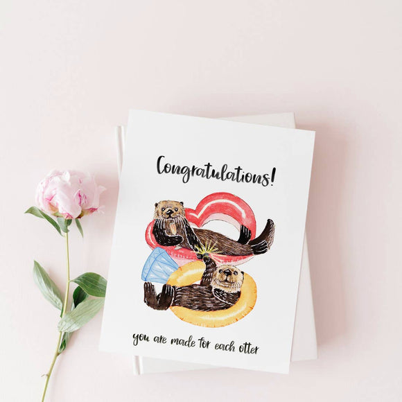 Each Otter Wedding Card