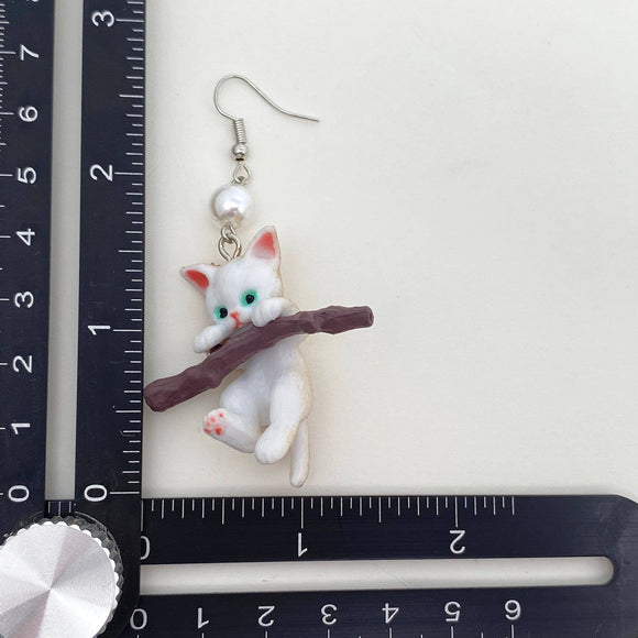 Branch Cat Earrings
