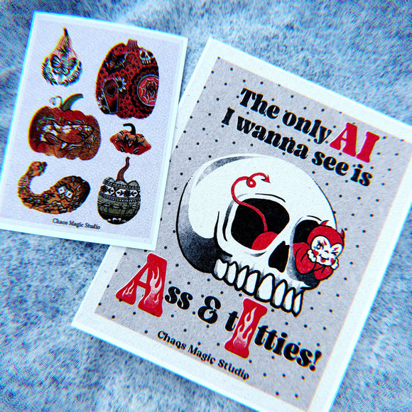 Ass & Titties Art Print