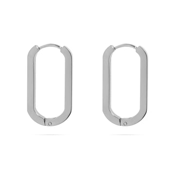 Oval Huggie Earrings