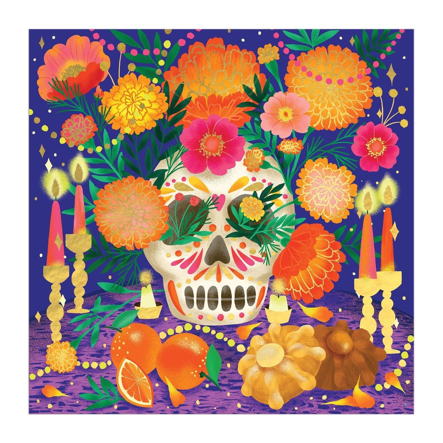 Ofrenda del Dia de Muertos 500 Piece Foil Puzzle