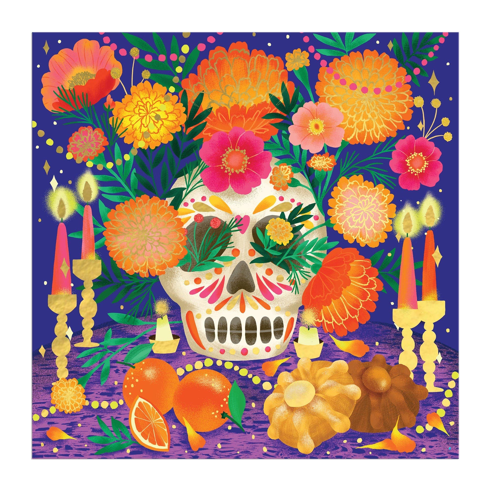 Ofrenda del Dia de Muertos 500 Piece Foil Puzzle